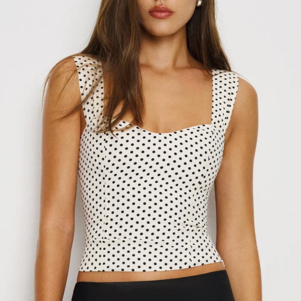 Reformation Polka-Dot Top